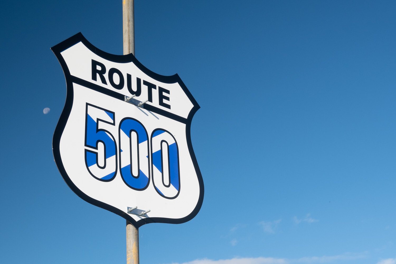 Scotland Trip-5 A route 500 sign. North Coast 500 Scotland