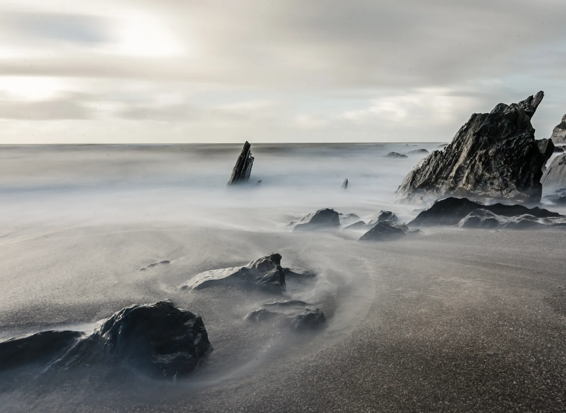 Long exposure photography with the Nikon Z6 at Ayrmer Cove Devon