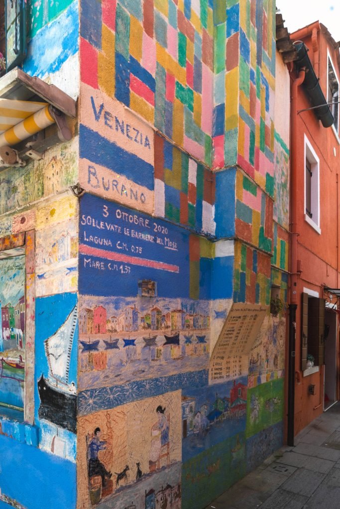 An unusual house even for Burano Italy