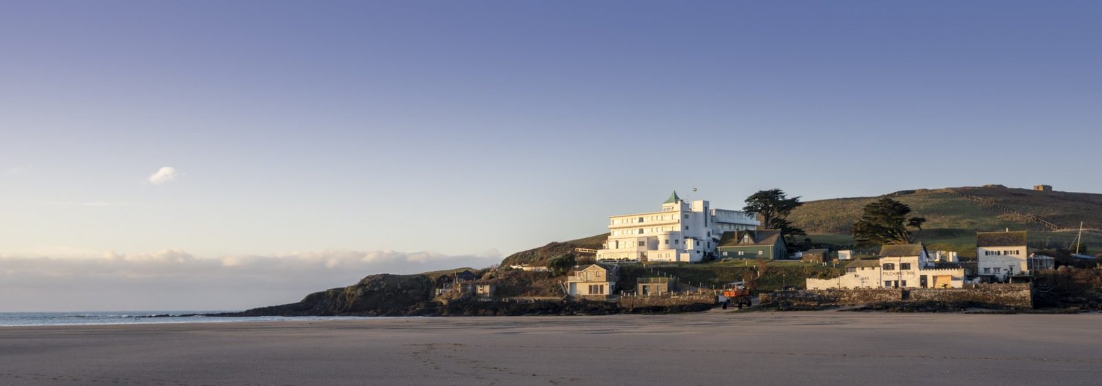Devon Beach with Fuji Film GFX100s II-5 Burgh Island Hotel. Fuji Film GFX100s II