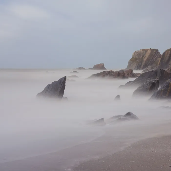 Ayrmer Cove Long exposure ethereal