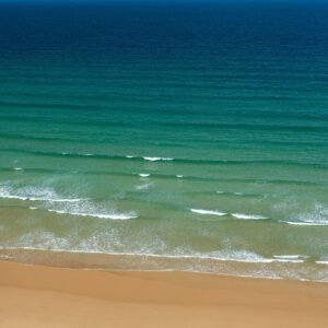 watergate bay at low tide