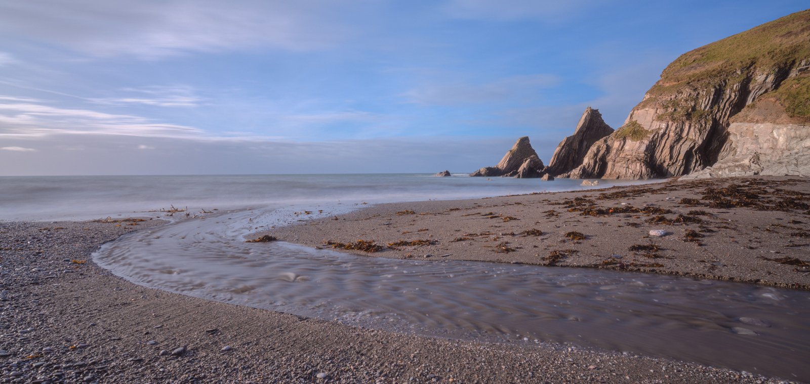 Westcombe Beach Photographed with Fujifilm GFX100s and Laowa 19mm